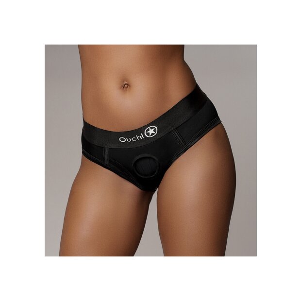 Shots Ouch ! Slip haut vibrant Strap-on M/L