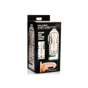 Milker TPE Masturbator with Ball Strap - Clear