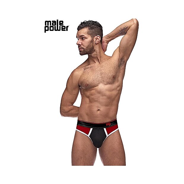 Retro Sport Panel Thong Black S - XL