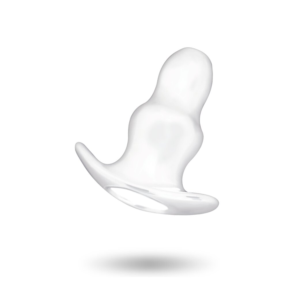 Addicted Toys Medium Hollow Tunnel Butt Plug 9,5 cm Transparent, 7,95 Addicted Toys Medium Hollow Tunnel Butt Plug 9,5 cm Transparent, 7,95
