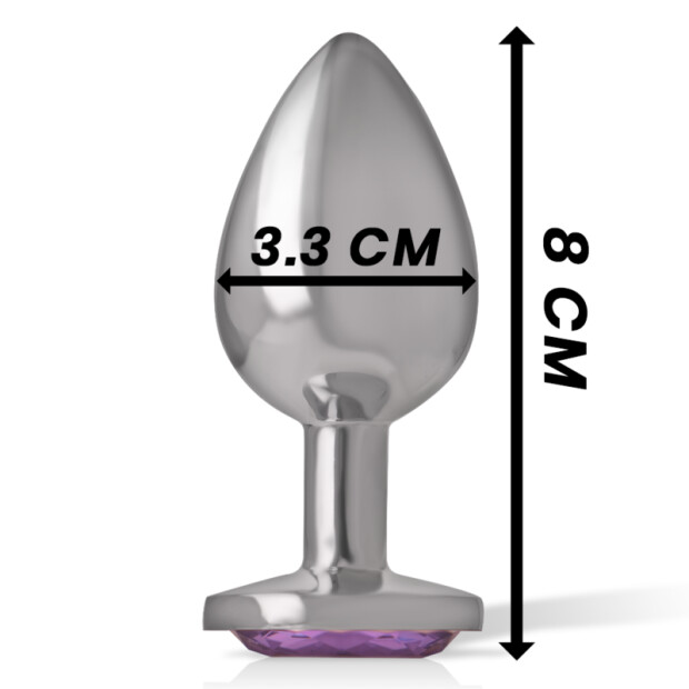 Intense butt plug en métal taille M Violet