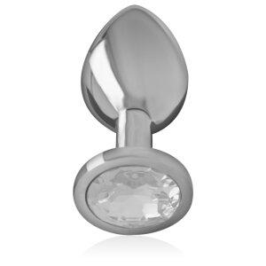 Intense métal plug anal taille L Argent