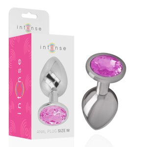 Intense m&eacute;tal plug anal taille M Rose