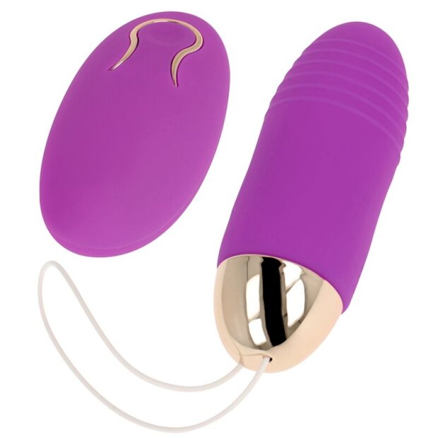 OHMAMA vibrating egg with remote control purple 10 levels