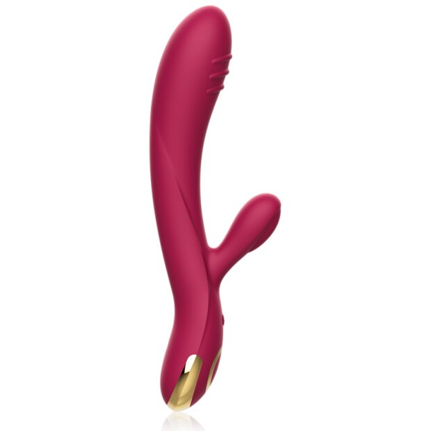 Cici Beauty Premium Silikon Rabbit Vibrator Weinrot