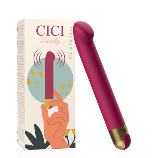 Cici Beauty Premium Silikon Klitoris Stimulator Vibrator Pink 10 cm