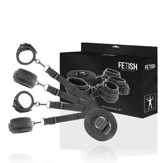 Fetish Submissive Cuff And Tether Set