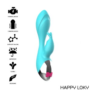 Happy Loky Miky Rabbit Vibrator Türkis