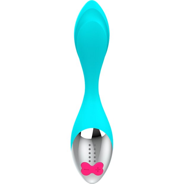 Happy Loky Mini Spaß Vibrator Türkis 19,5 cm ø 4 cm