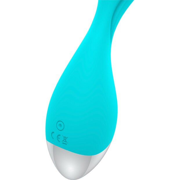 Happy Loky Mini Spaß Vibrator Türkis 19,5 cm ø 4 cm