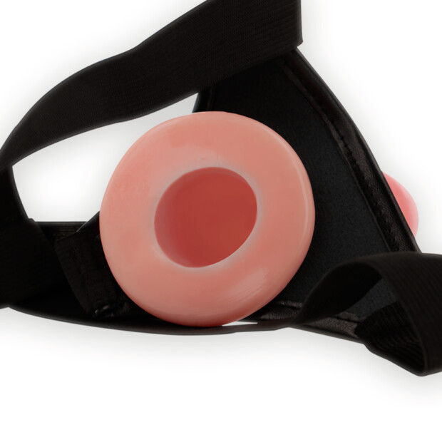 Intense Strap-On Verlängerung Realistische Berührung Beige 16 cm ⌀ 3 cm