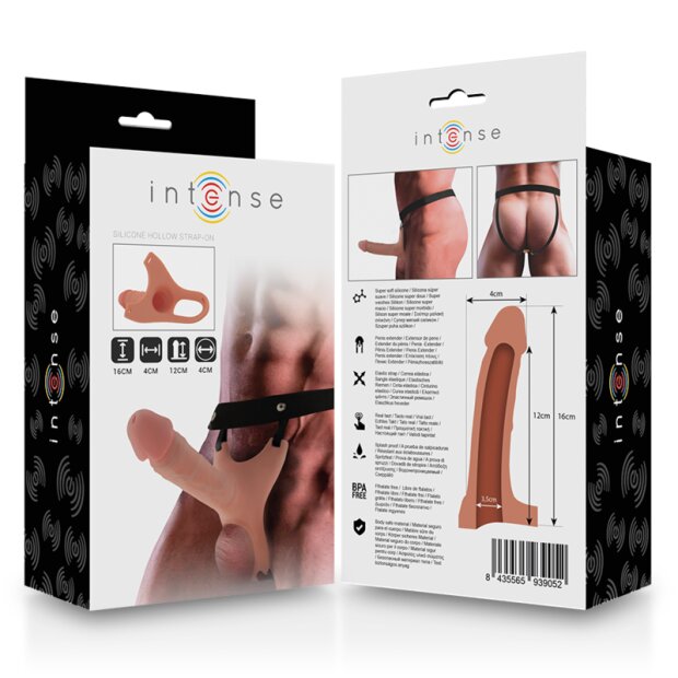 Intense Strap-On Verlängerung Strap-On Beige 16 cm ⌀ 3,5 cm
