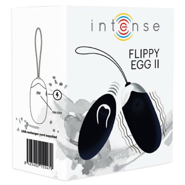 Intense Flippy II Paarvibrator Schwarz 7 cm ø 2,8 cm