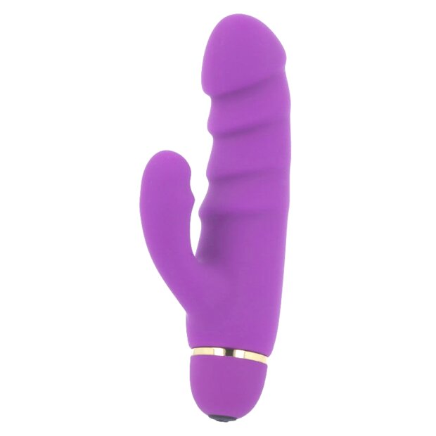 Intense Kras Rabbit Vibrator mit Klitorisstimulation Lila 17,5 cm