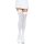 Leg Avenue Nylon Thigh Highs With Bow White / Pink - One Size