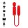 Mia Toscana Double Pleasure Wand Vibrator Rot
