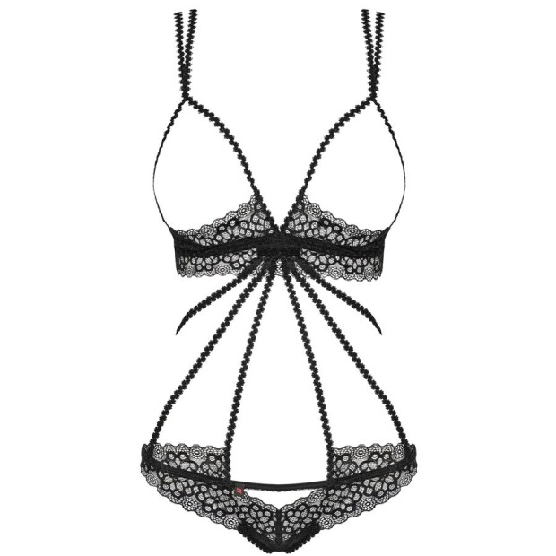 Obsessive Liferia cupless teddy black S/M