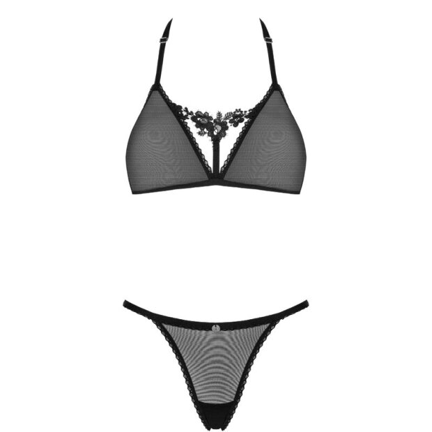 Obsessive Celia Noir 2pcs set black XS/S