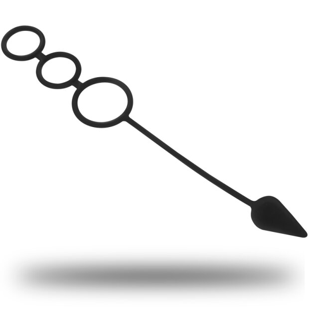 OHMAMA Penisringe und Analplug Analplug Schwarz ⌀ 2,8 cm