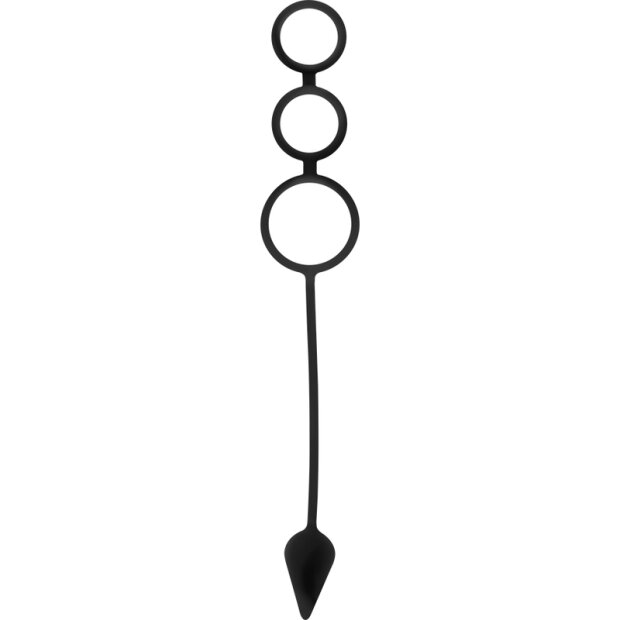 OHMAMA Penisringe und Analplug Analplug Schwarz ⌀ 2,8 cm