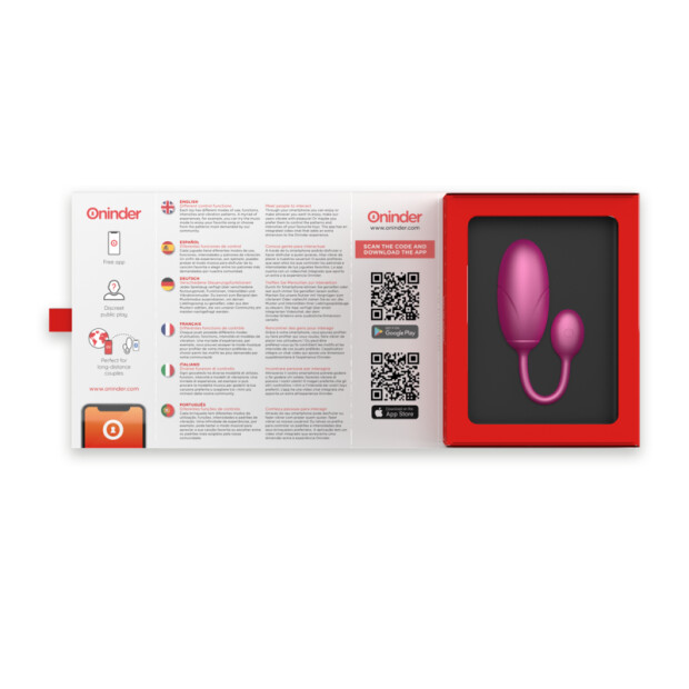 Ominder Tokyo Vibrating Egg Pink 7,5 x 3,2 cm Free App