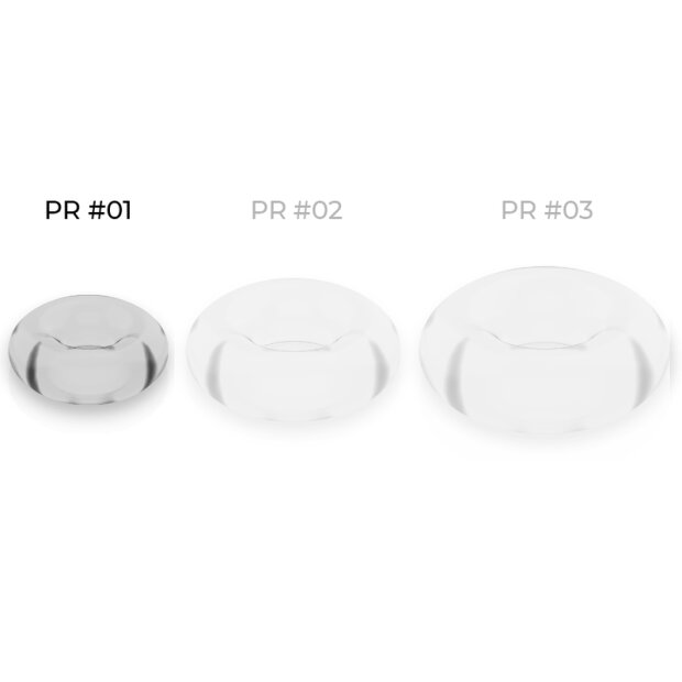 Powering penis & testicle ring 3.5 cm transparent clear