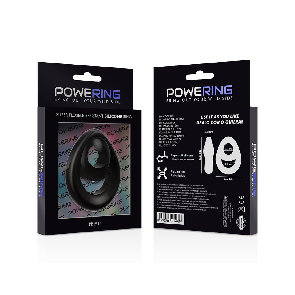 Powering Penis Hodenring PR14 Penisring Schwarz, 20,95 €