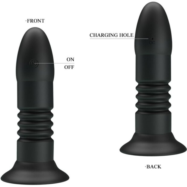Pretty Love Magic Jinger Vibrating Anal Plug black 3,5 cm