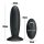 Pretty Love Silikon Anal Plug mit Vibration Schwarz ⌀ 3,3 cm
