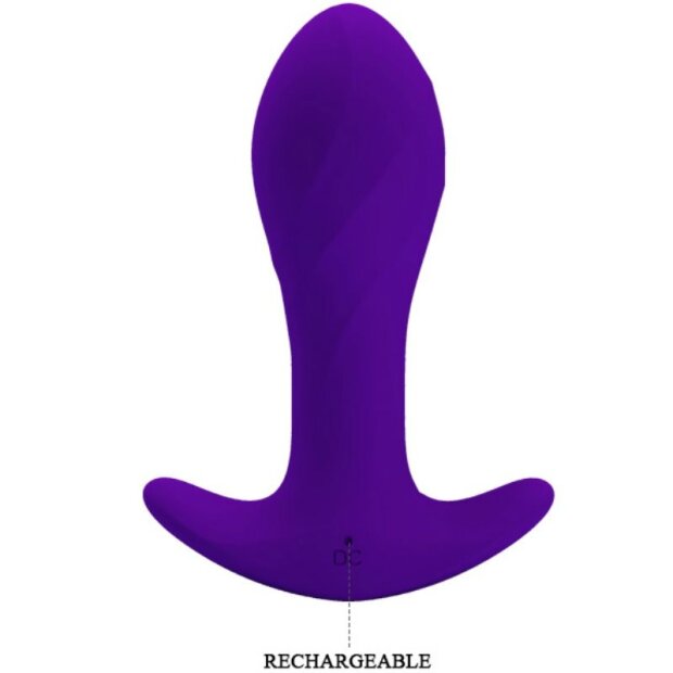 Pretty Love anal plug with 12 vibrations purple