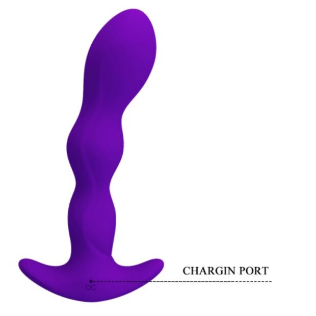 Pretty Love anal plug with 12 prostate vibrations purple
