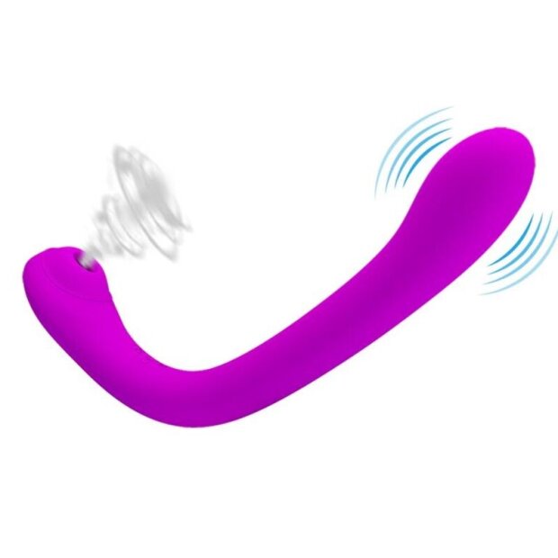 Pretty Love Alex Vibromasseur aspiration point G et clitoris rose