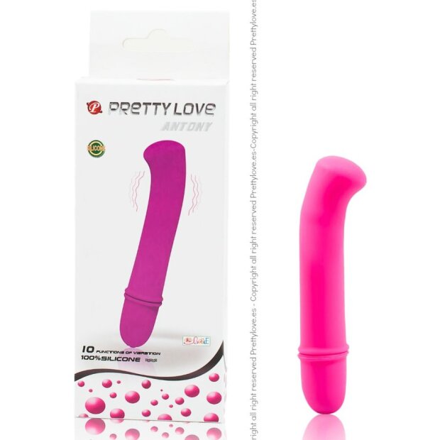Pretty Love Flirtation Antony Mini-Vibrator Pink 11,7 cm ⌀ 2,5 cm
