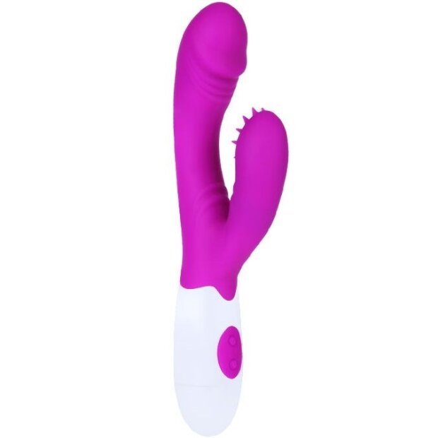Pretty Love Flirtation Andre Mini Vibrator with clitoral stimulation pink