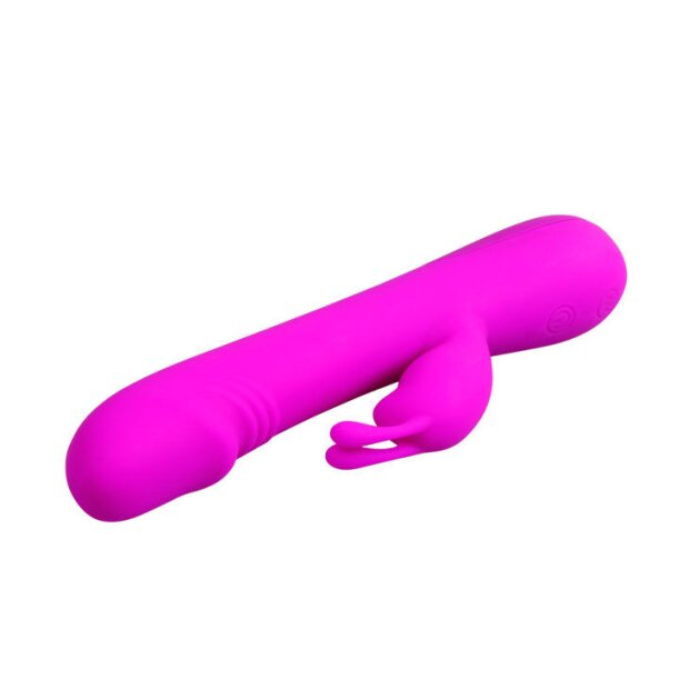 Pretty Love Flirtation Clement Rabbit Vibrator Pink 21 cm ⌀ 3,4 cm