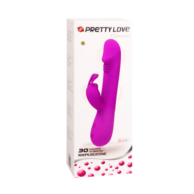 Pretty Love Flirtation Clement Rabbit Vibrator Pink 21 cm ⌀ 3,4 cm