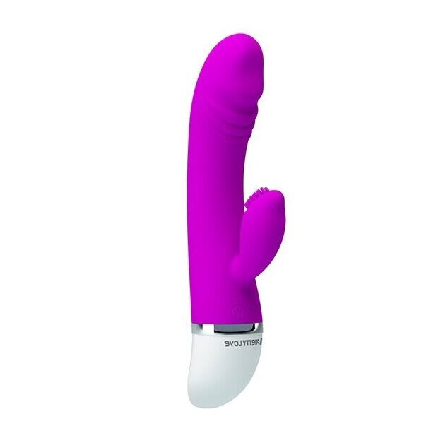 Pretty Love Flirtation David Vibrator mit Klitorisstimulation Pink 18,5 cm ⌀ 3,5 cm