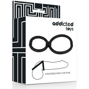 ADDICTED TOYS Adjustable Rings Penisringe Schwarz