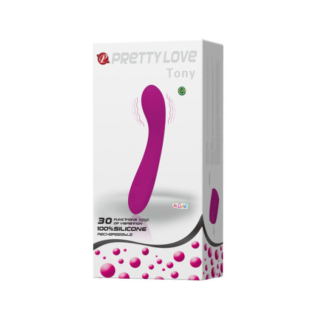 Pretty Love Tony Vibrator G-Punkt Vibrator Pink 15 cm ⌀ 3,2 cm