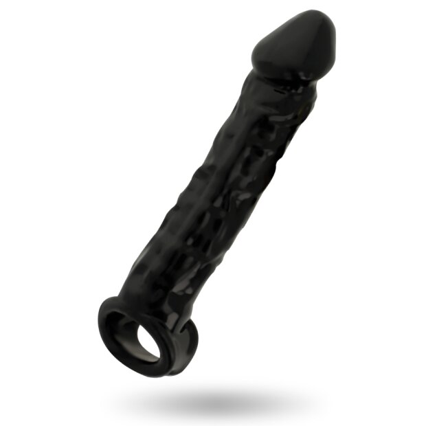 ADDICTED TOYS Dong Extension Black Penishülle Schwarz 20 cm ⌀ 4,5 cm