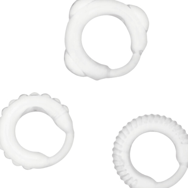 ADDICTED TOYS C-Ring Set Clear Penisringe Transparent ⌀ 35 mm, 33 mm, 31 mm
