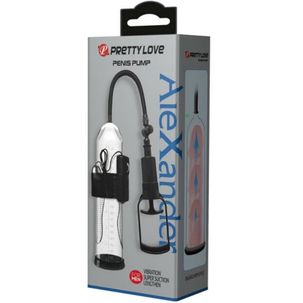 Pretty Love Alexander Pompe à pénis avec vibration transparente