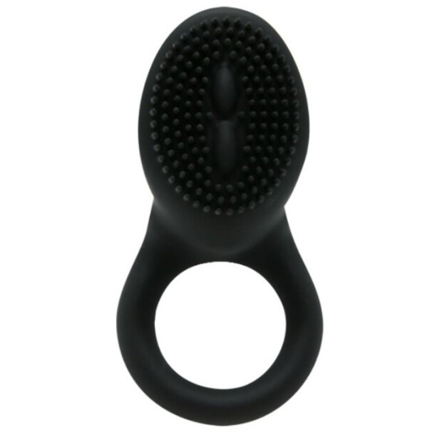 Pretty Love Cobra cock ring with clitoral stimulation black