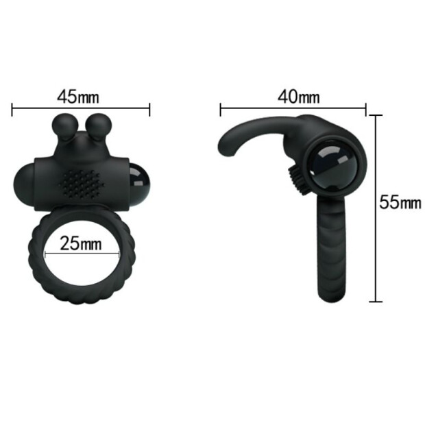 Pretty Love Eudora Klitorisstimulation Schwarz ⌀ 3 cm