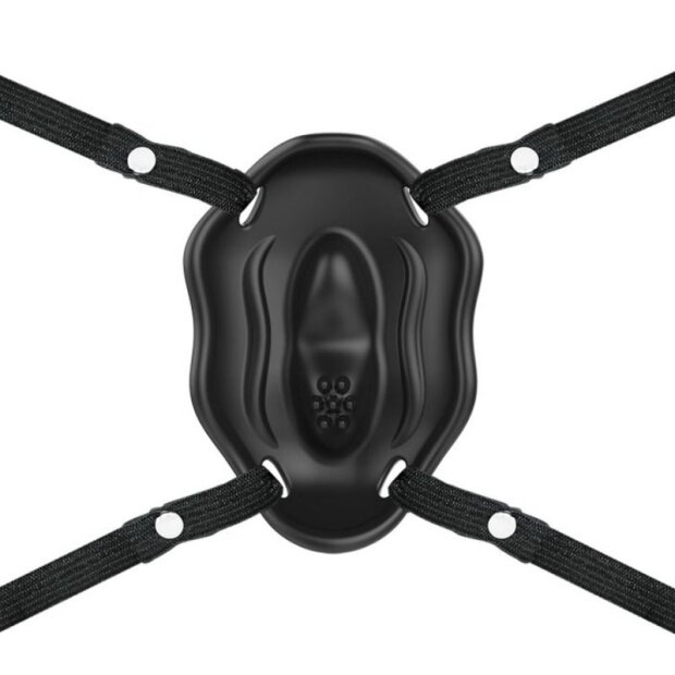 Pretty Love Strap on mit Vibration Schwarz