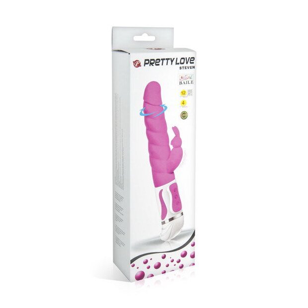 Pretty Love Steven Vibromasseur Rabbit rose