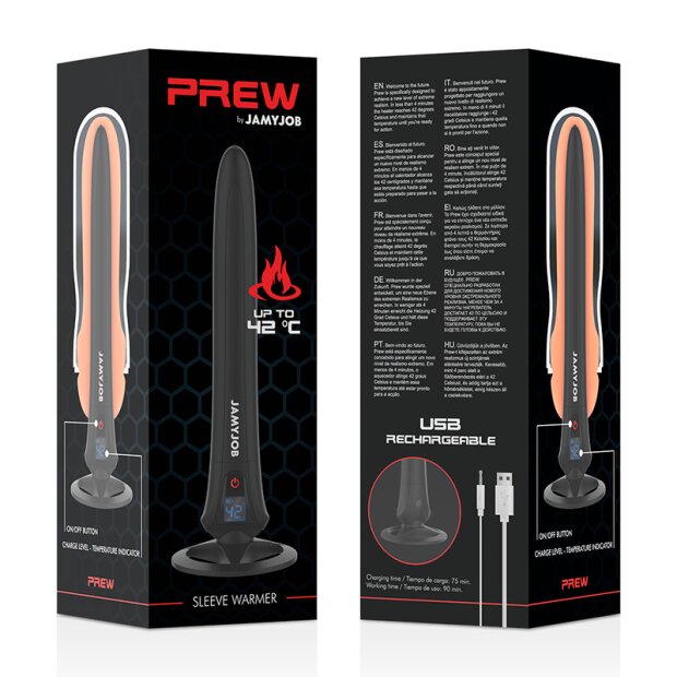 Jamyjob Prew Sleeve Warmer Zubehör für Masturbatoren Schwarz