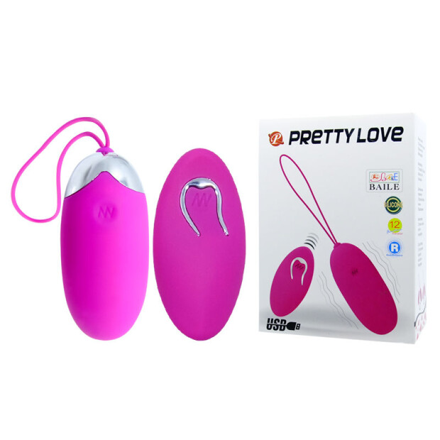 Pretty Love Berger Vibrating egg with remote control pink
