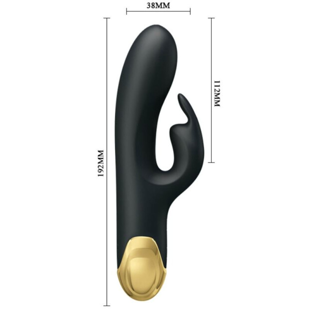 Pretty Love Smart Double Pleasure Vibromasseur noir or