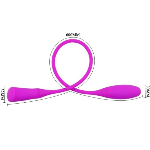 Pretty Love Smart Snaky Vibe 2 Whip/double vibrator pink